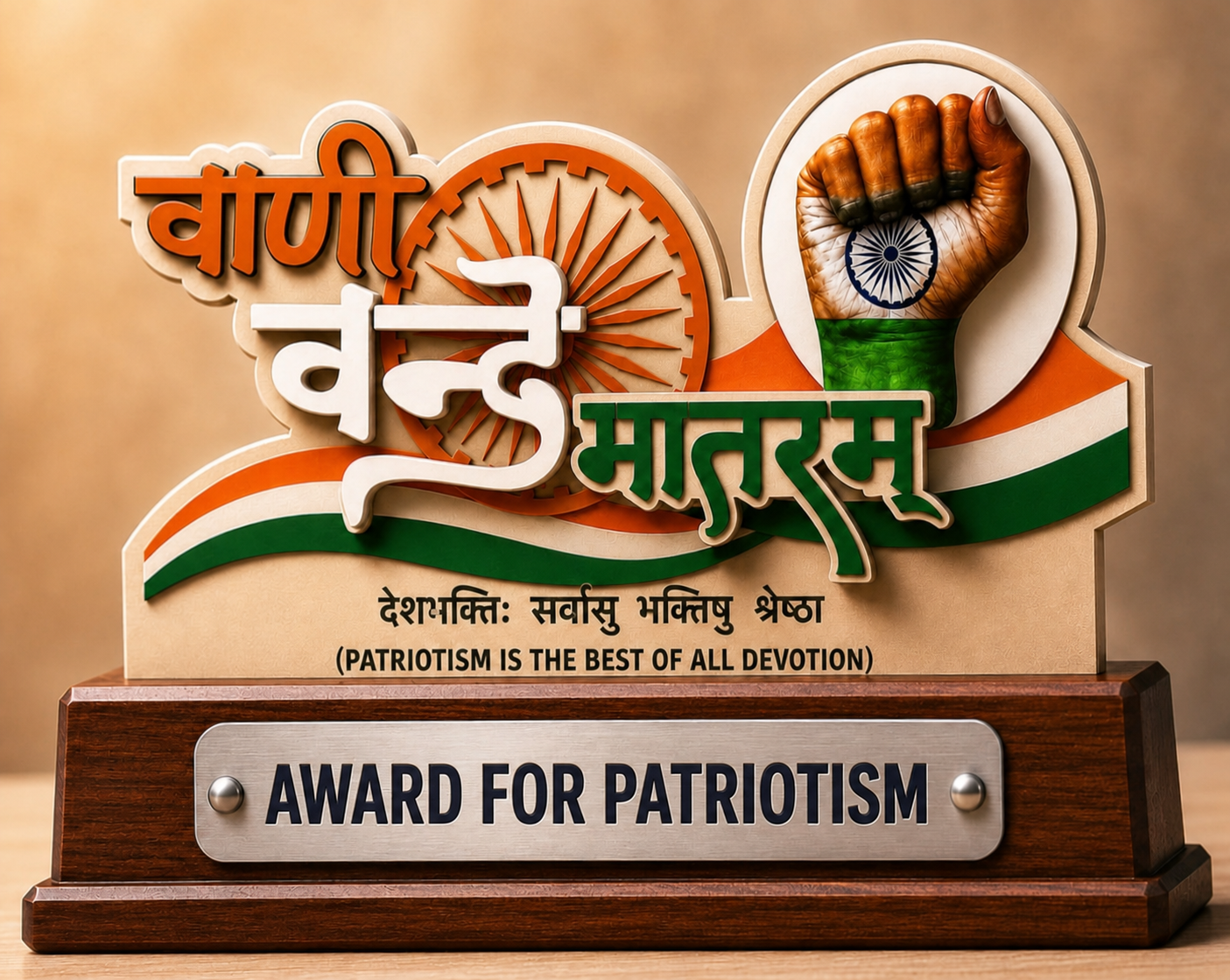 Award for Patriotism trophy