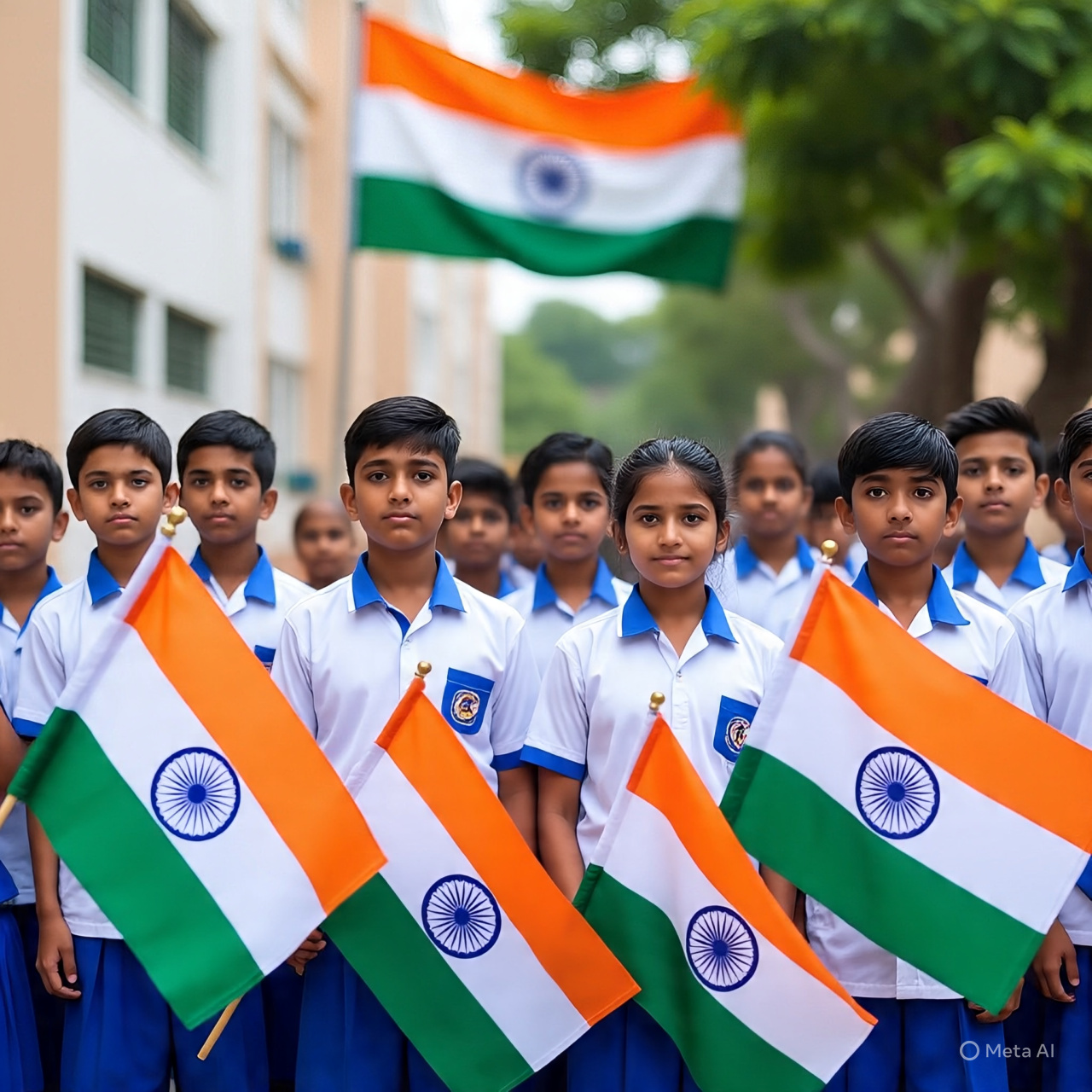 Students With Flags